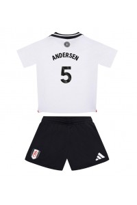 Fulham Joachim Andersen #5 Babytruitje Thuis tenue Kind 2024-25 Korte Mouw (+ Korte broeken)